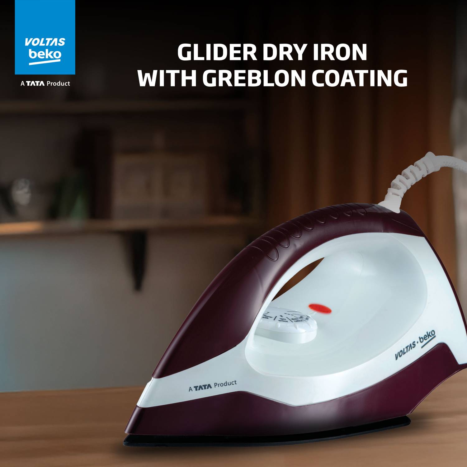 Voltas Beko by Tata I1000VD-BGWH 1000W Dry Iron - Image 2