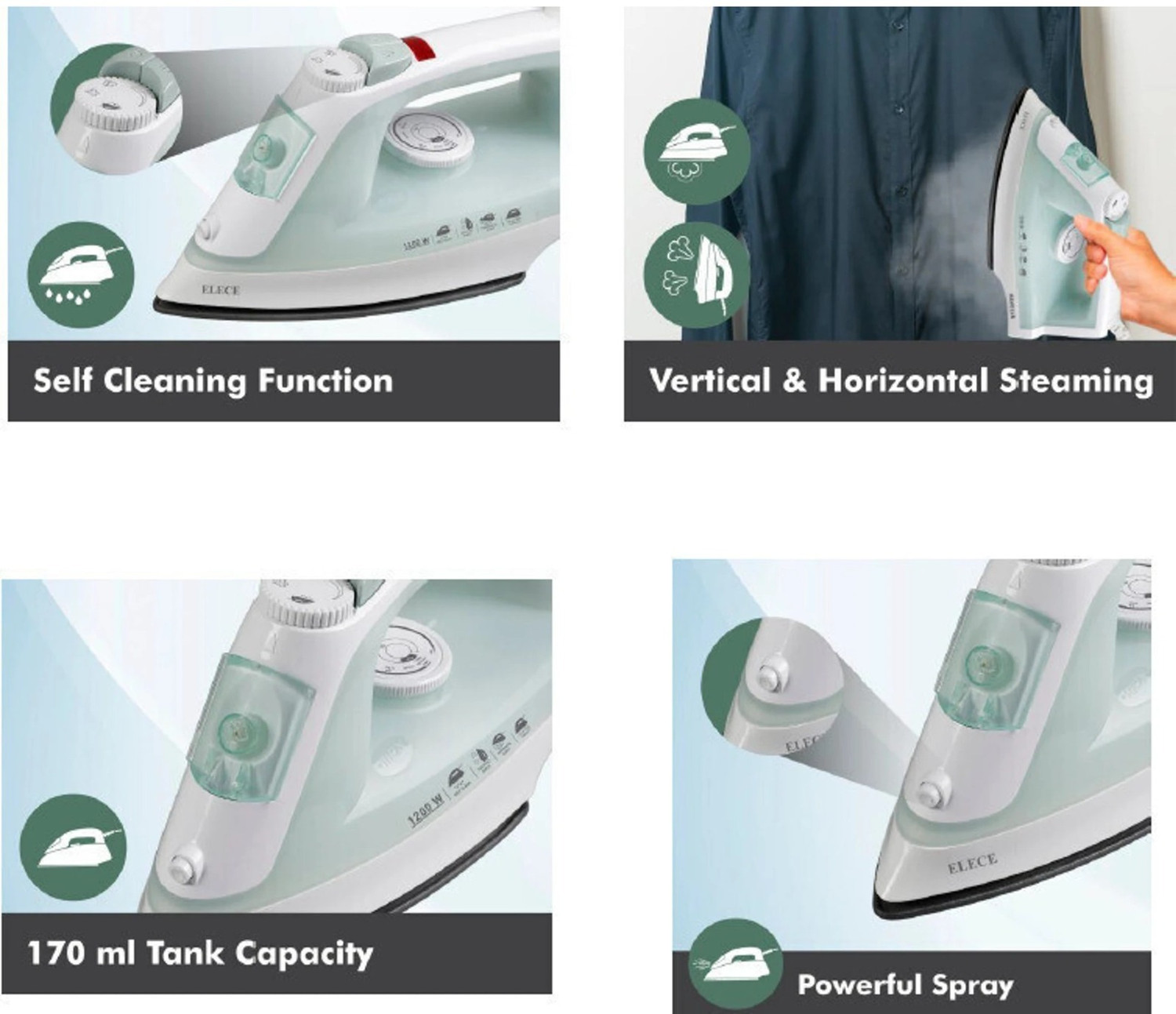 Image of HAVELLS Elece (1200W Variant) 1200 W Dry Iron