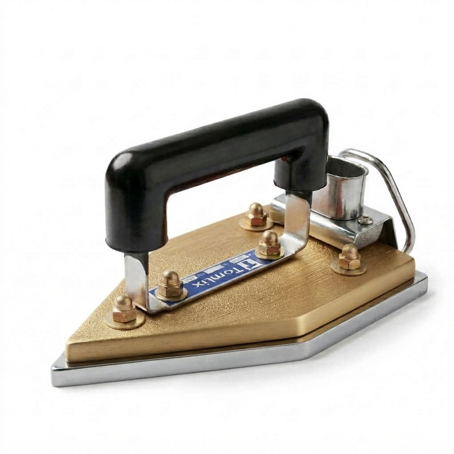 Image of TOMLIX Heavy Weight Electric Dry Iron Press Metal Soleplate Heavy Duty Iron 750 W Dry Iron (GOLDEN)