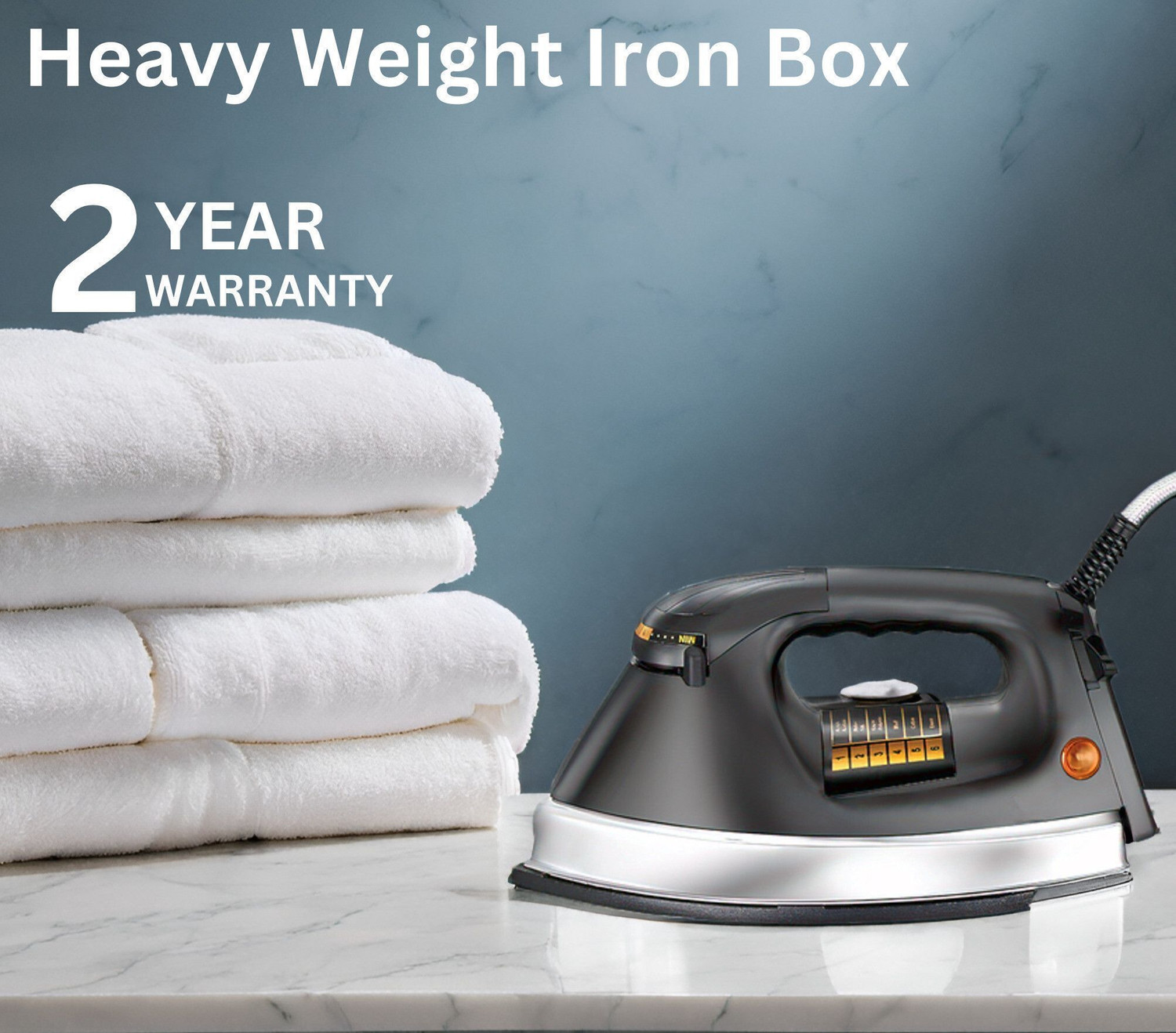 Image of Phynix Seltos 2 KG Heavy Weight Automatic Press Box with Stainless Steel Base 750 W Dry Iron