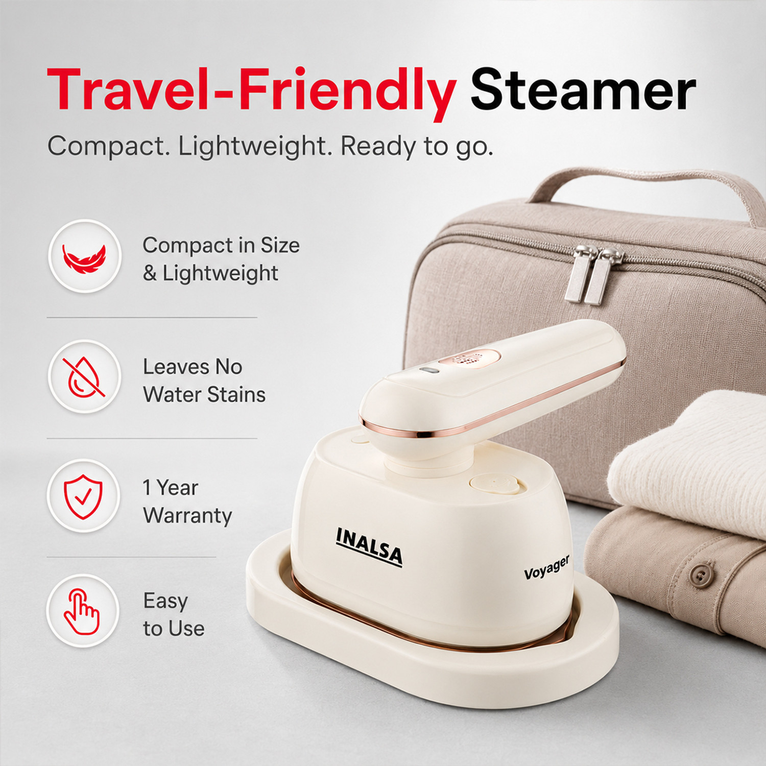 Image of Inalsa Voyager 1200 W Garment Steamer