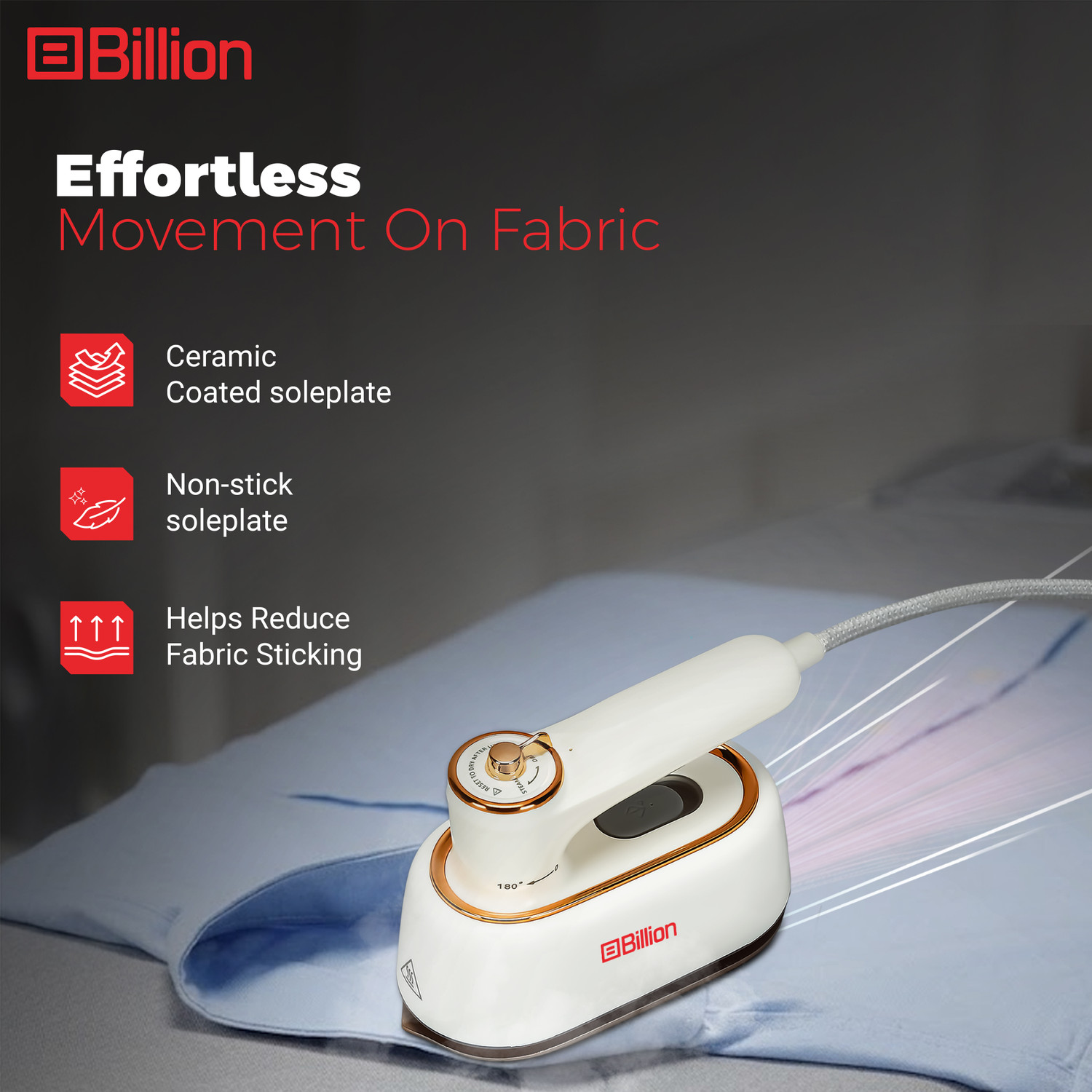 Image of Billion Glide 1000 W Garment Steamer