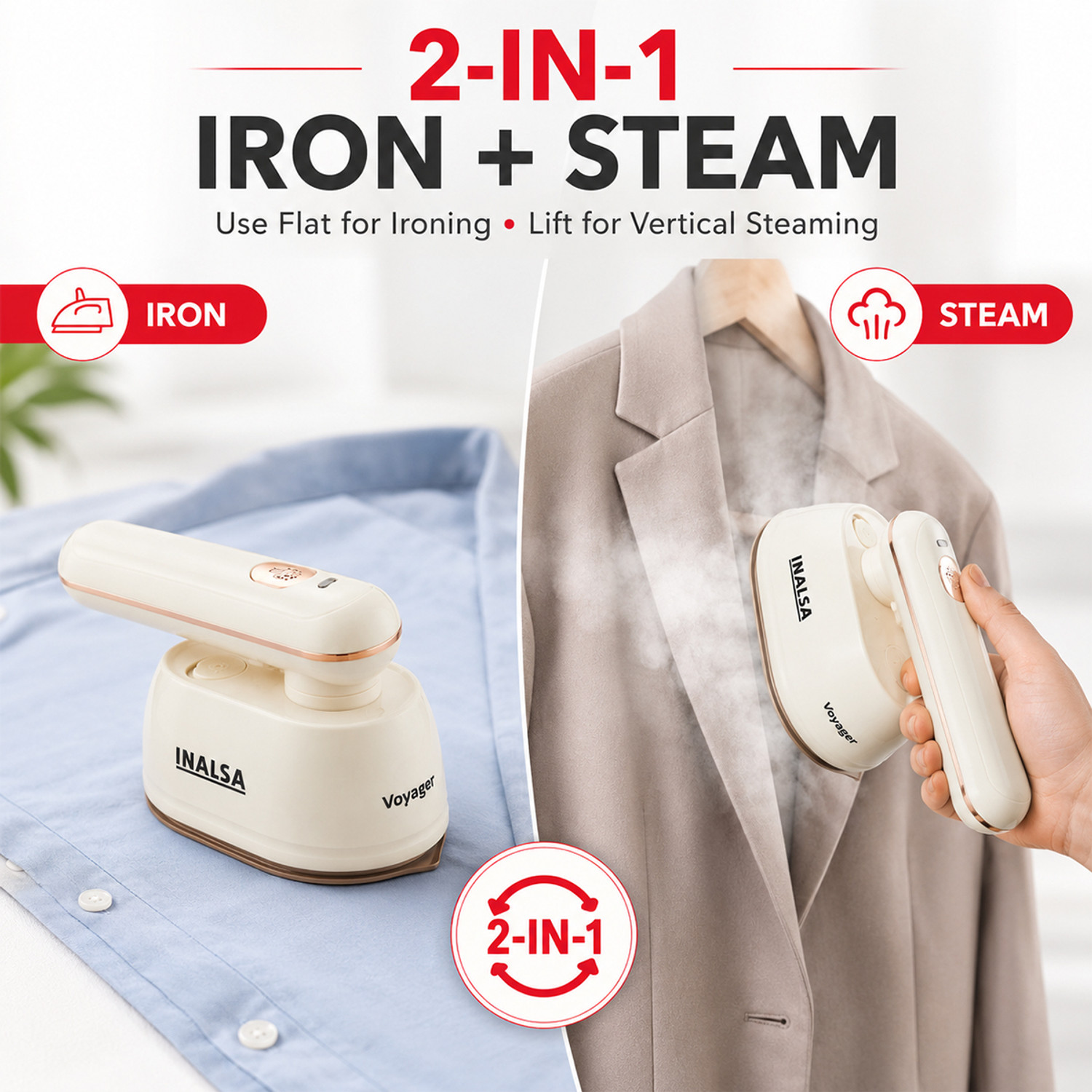 Image of Inalsa Voyager 1200 W Garment Steamer