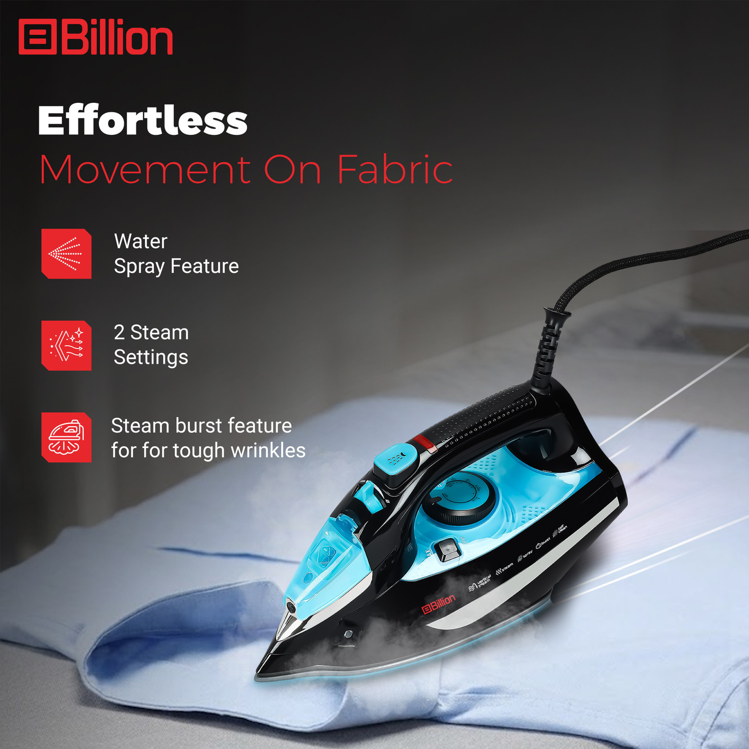 Image of Billion Glide Pro 2000 W Steam Iron