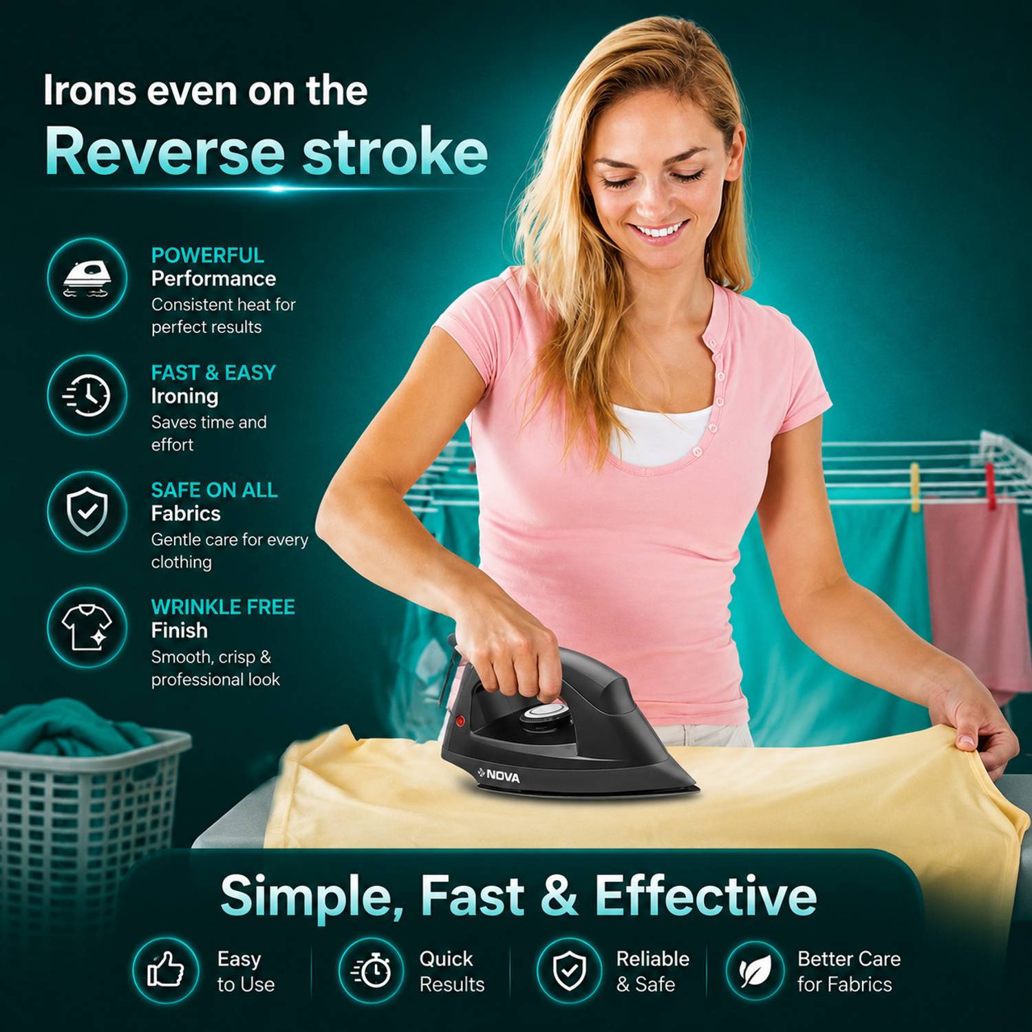 Nova Amaze NI 46 1200W Dry Iron - Image 4