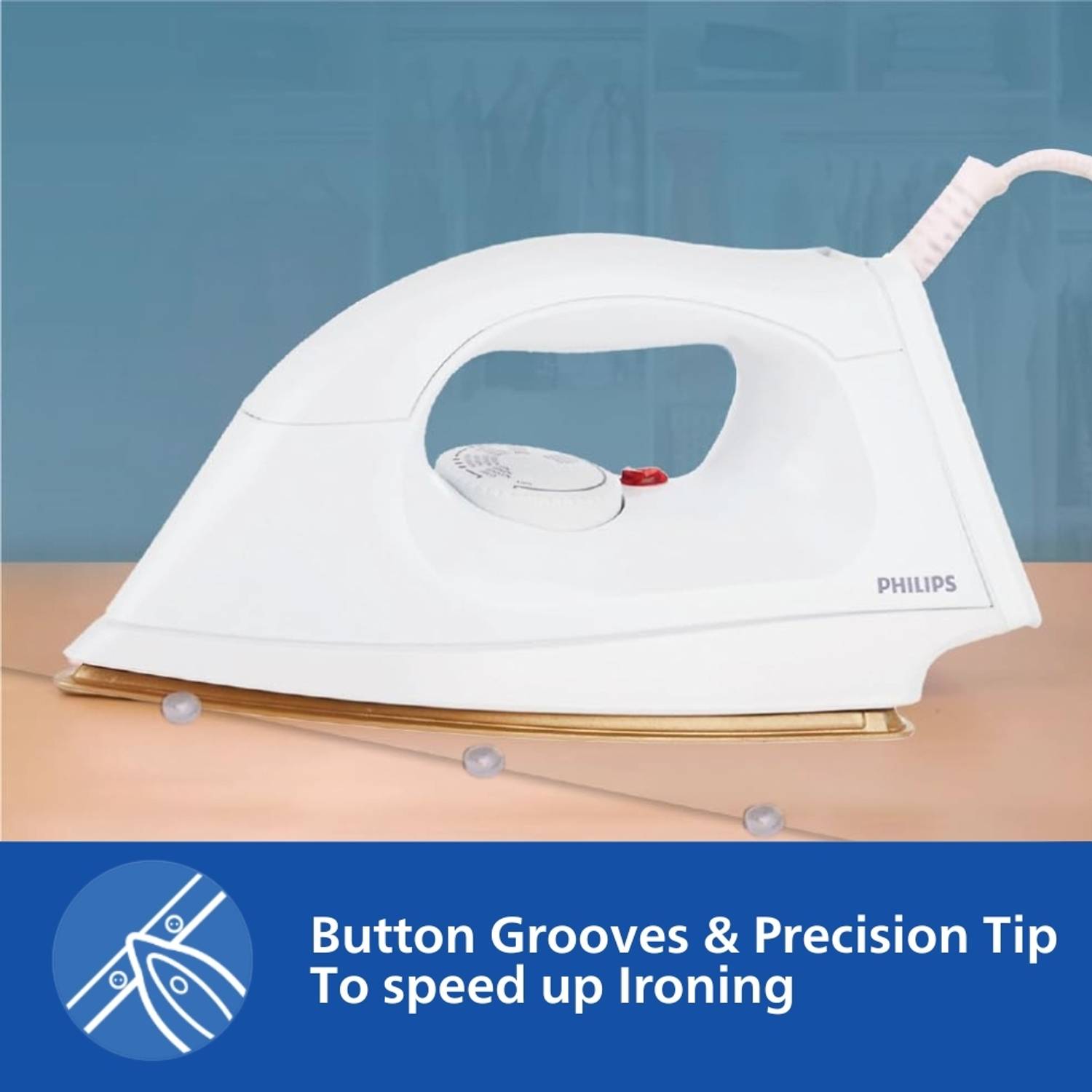 PHILIPS HI114 1000W Dry Iron - Image 4