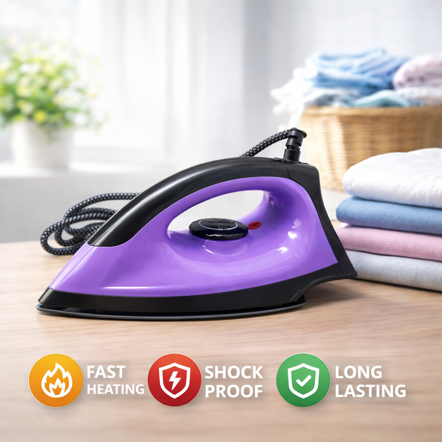 Image of OSLON Heavy Iron Press Purple 1000 W Dry Iron (Purple)