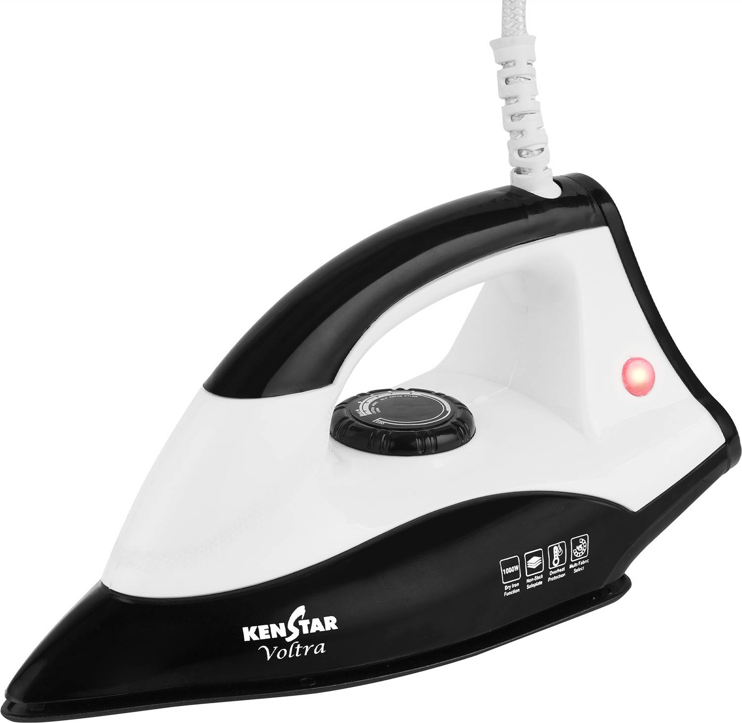 Kenstar Voltra 1000 W Dry Iron (White & Black) at ₹449 (77% Off) – Flipkart