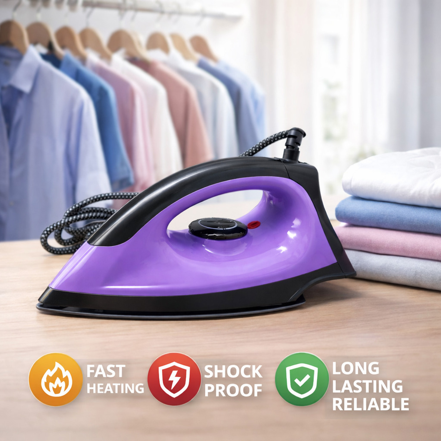 Image of OSLON Heavy Iron Press Purple 1000 W Dry Iron (Purple)