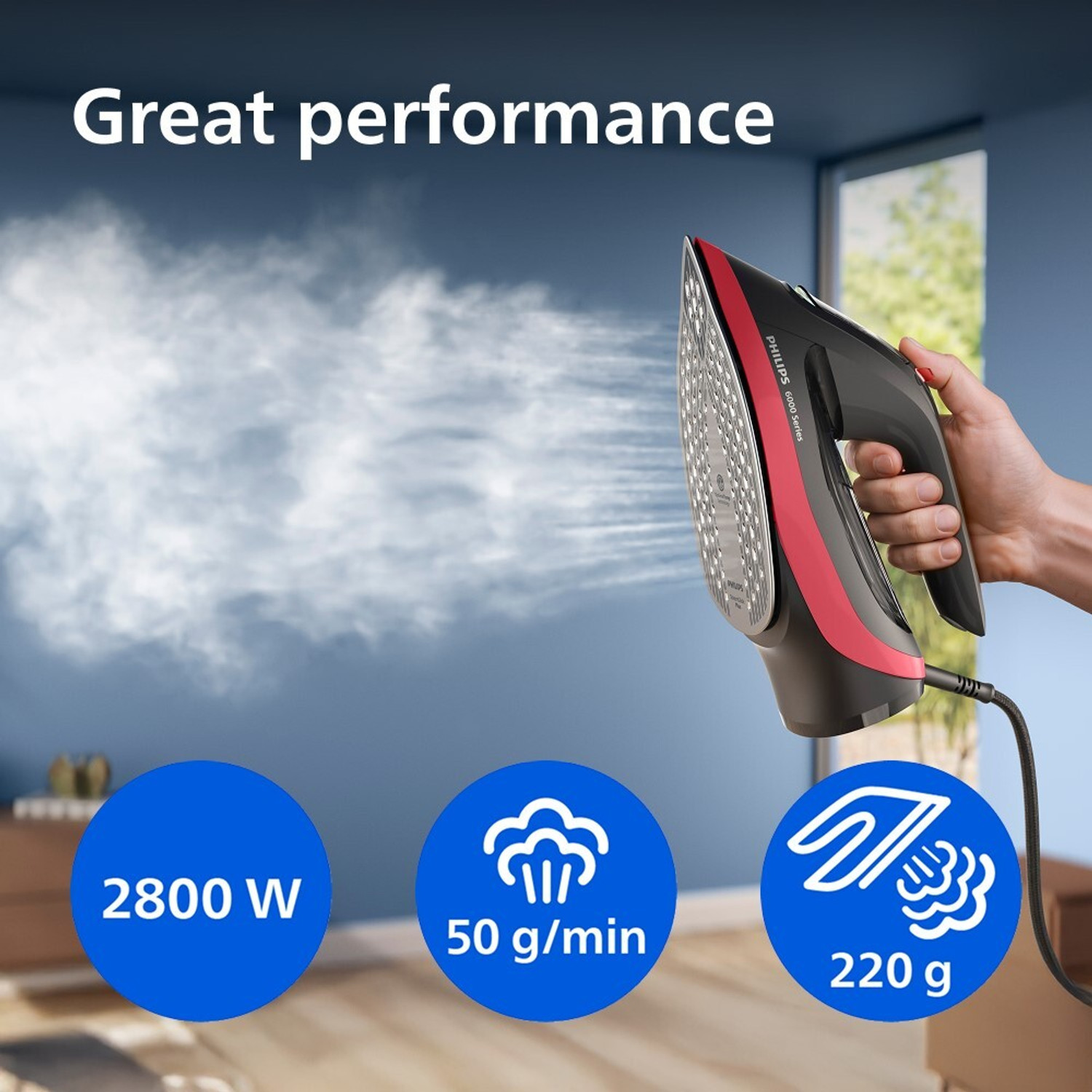Image of PHILIPS DST6130 /40 2800 W Steam Iron