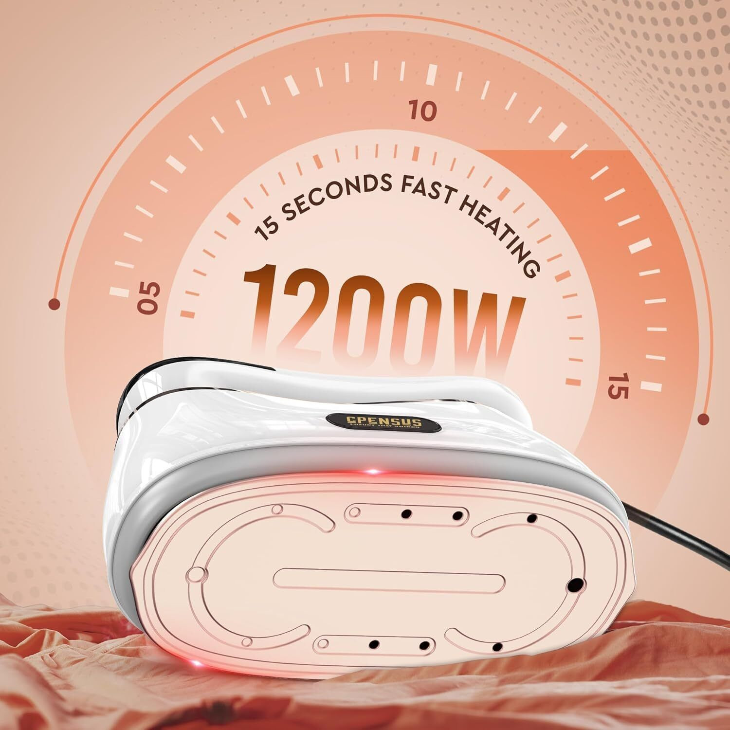 Image of CPENSUS Mini steam iron 1100W Handanheld garment steamer for horizontal-vertical ironing 1100 W Steam Iron