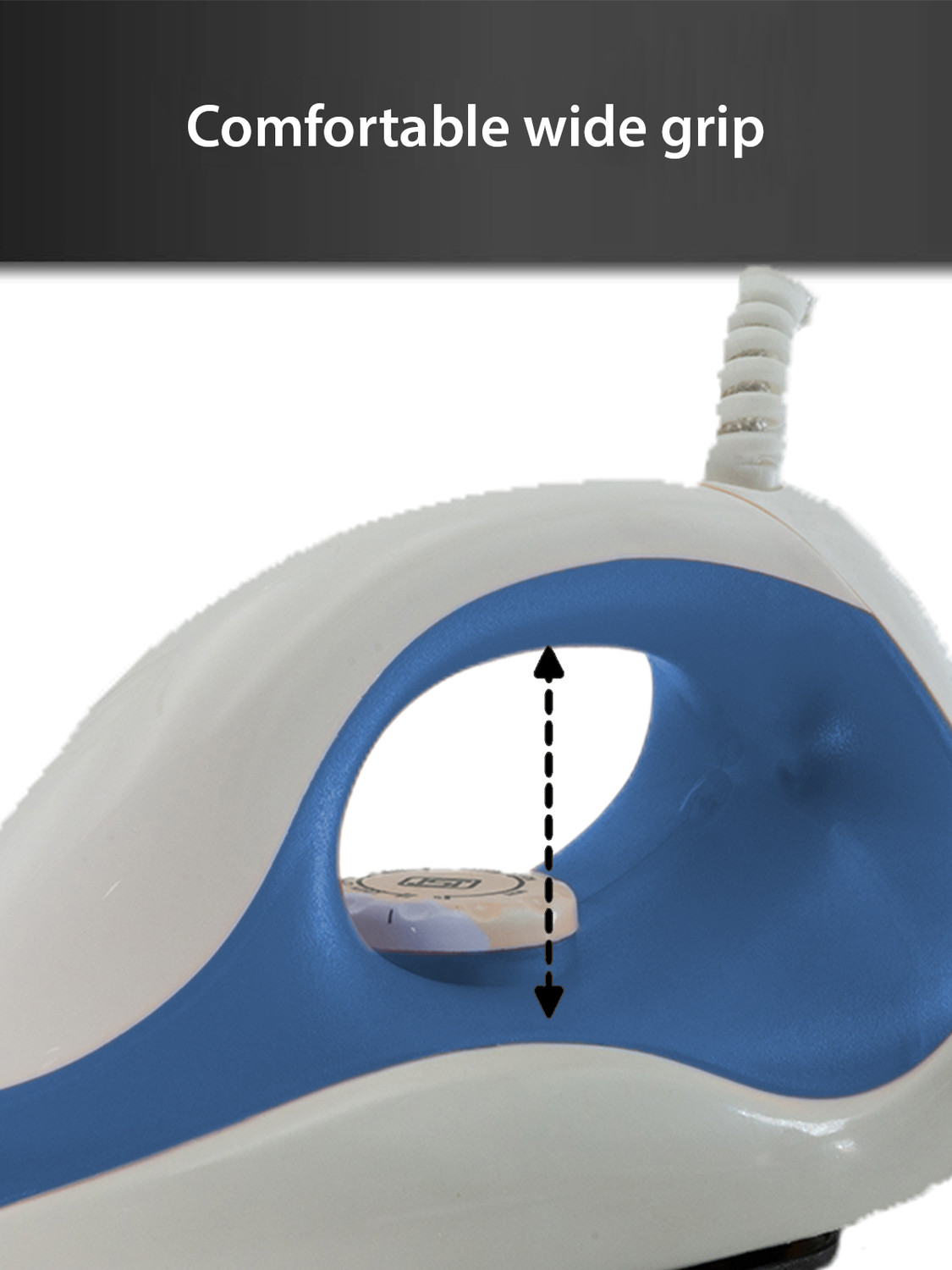Image of Larica Blue 1000 W Dry And Light Weight Iron With 1 Year Warranty| 1000 W Dry Iron