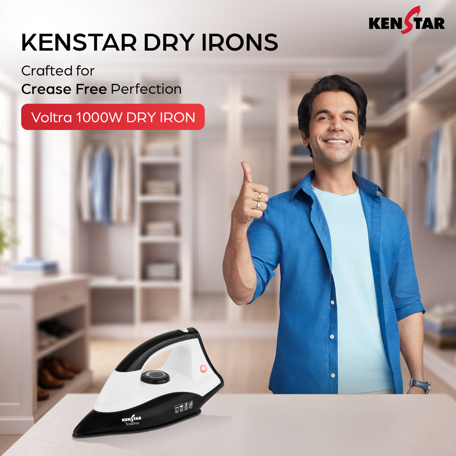 Image of Kenstar Voltra 1000 W Dry Iron
