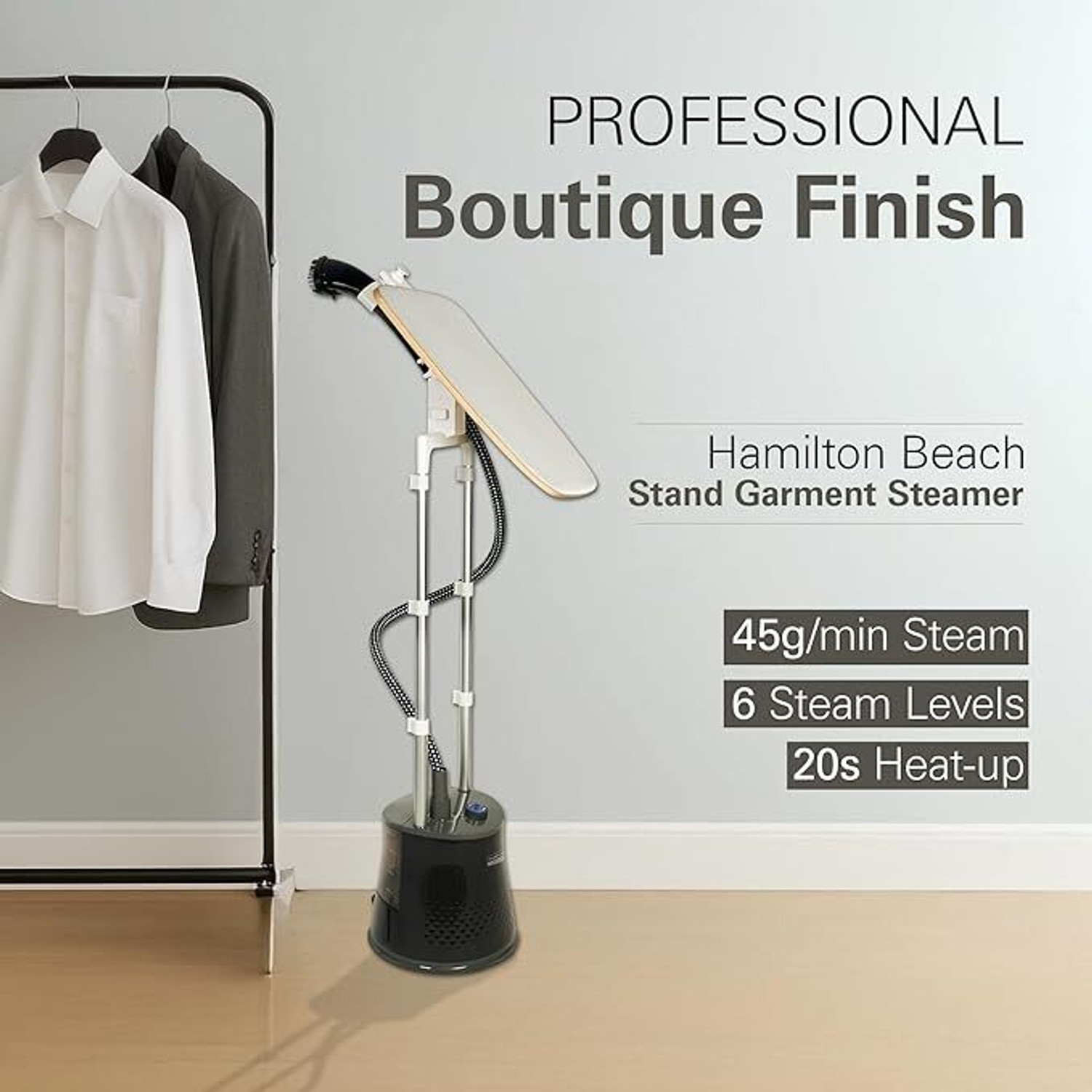 Image of Hamilton Beach HB-12345 2000 W Garment Steamer