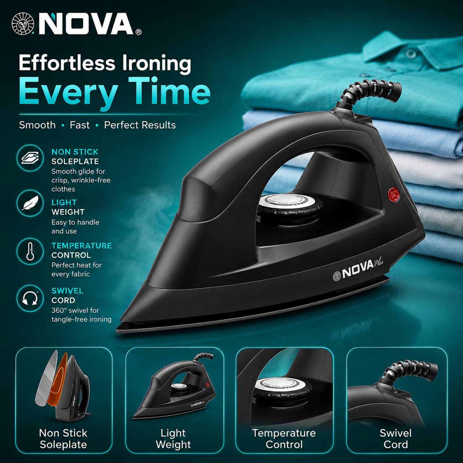 Nova Amaze NI 46 1200W Dry Iron - Image 3