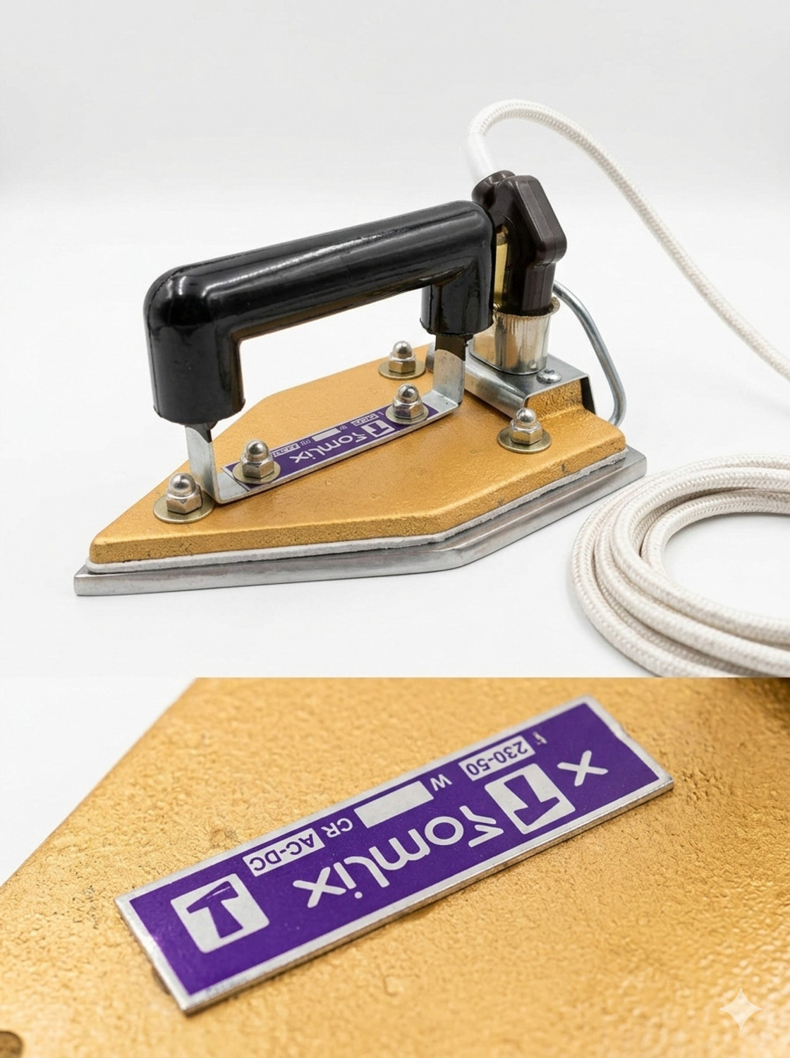 Image of TOMLIX heavy weight iron manual electric-box-best-quality-pluck-wire 750 W Dry Iron
