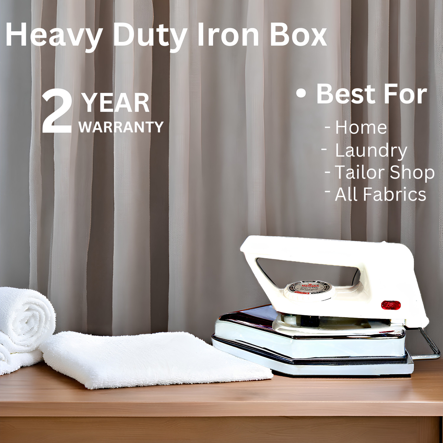 Image of Phynix 3 KG Heavy Weight Automatic Laundry Press Box Designed for Home & Tailors 1000 W Dry Iron