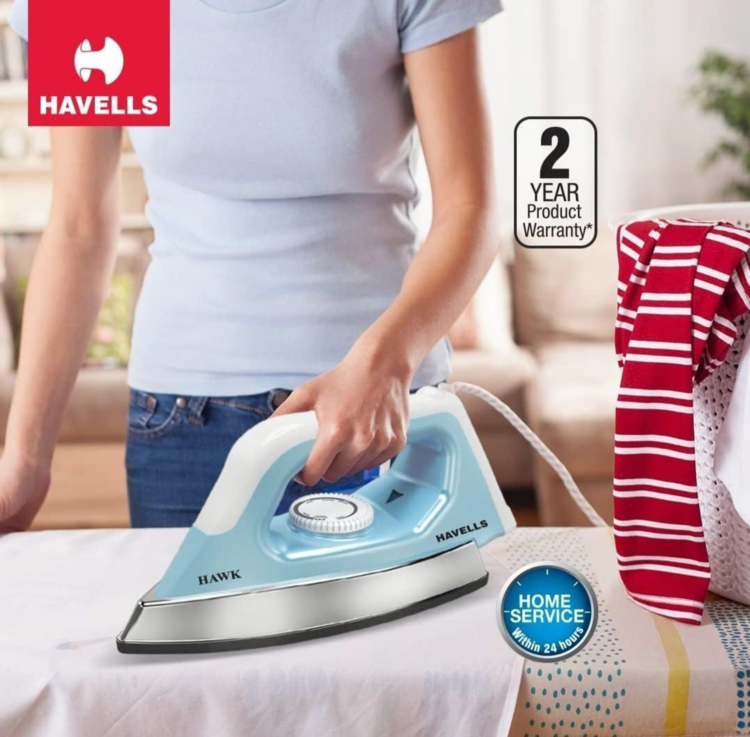 Image of HAVELLS Hawk 1100 W Dry Iron
