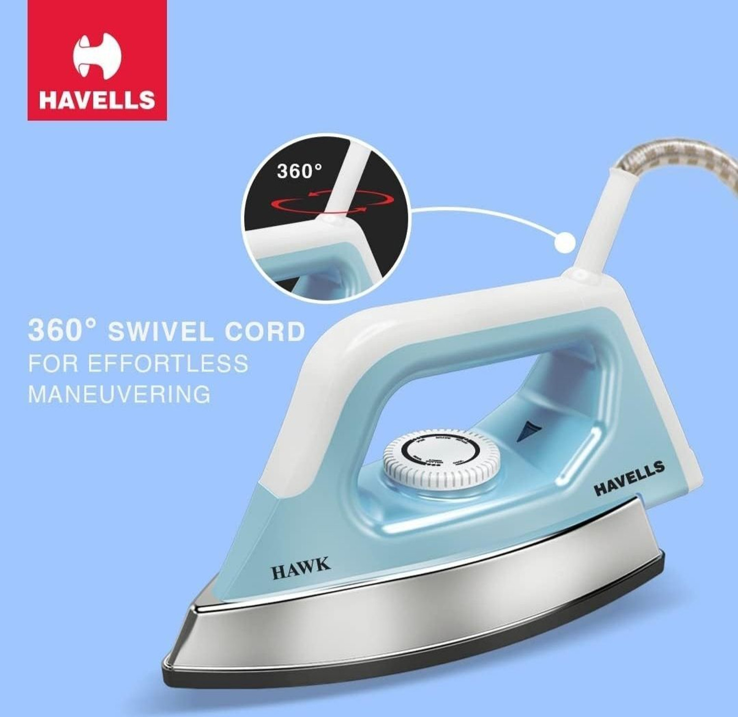 Image of HAVELLS Hawk 1100 W Dry Iron