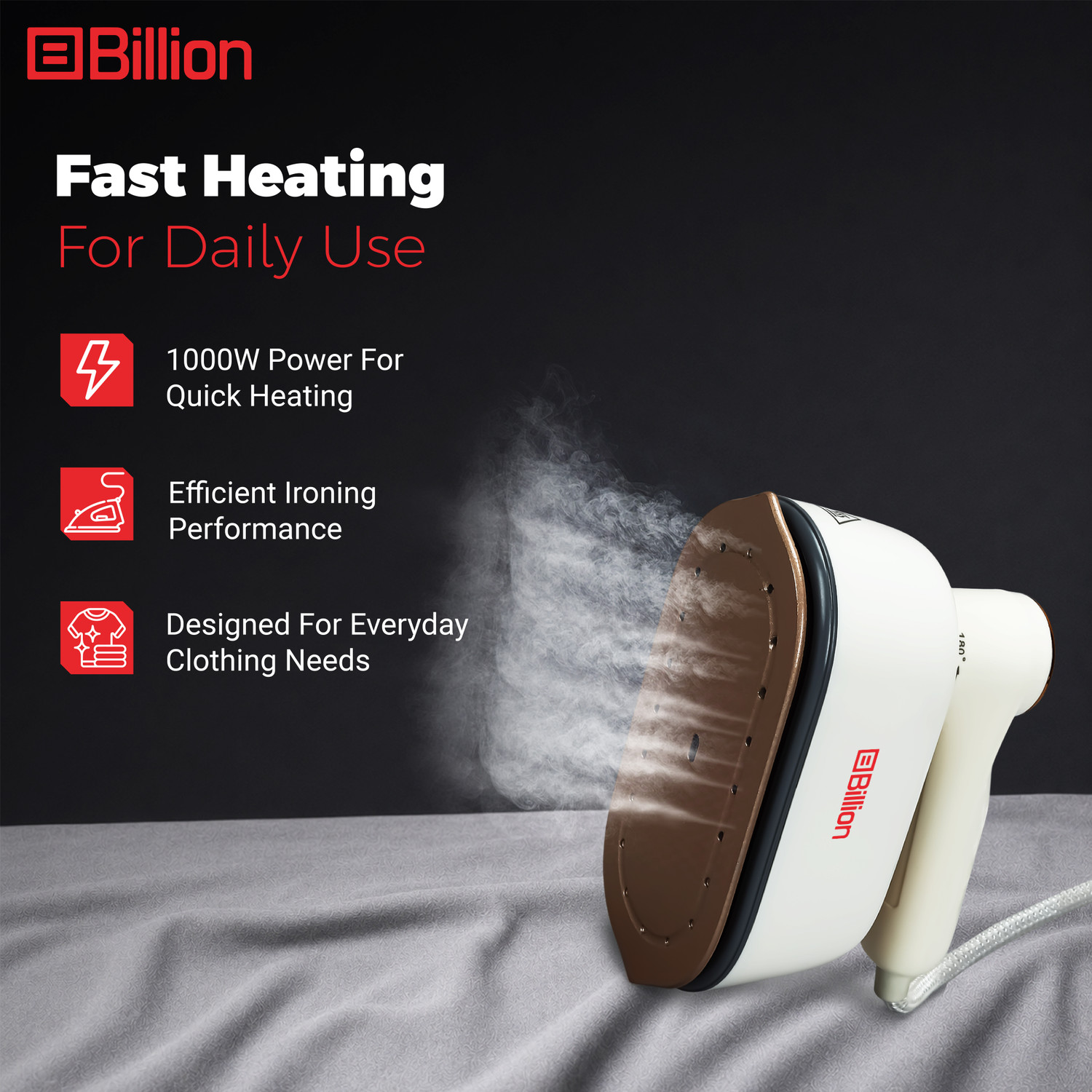 Image of Billion Glide 1000 W Garment Steamer