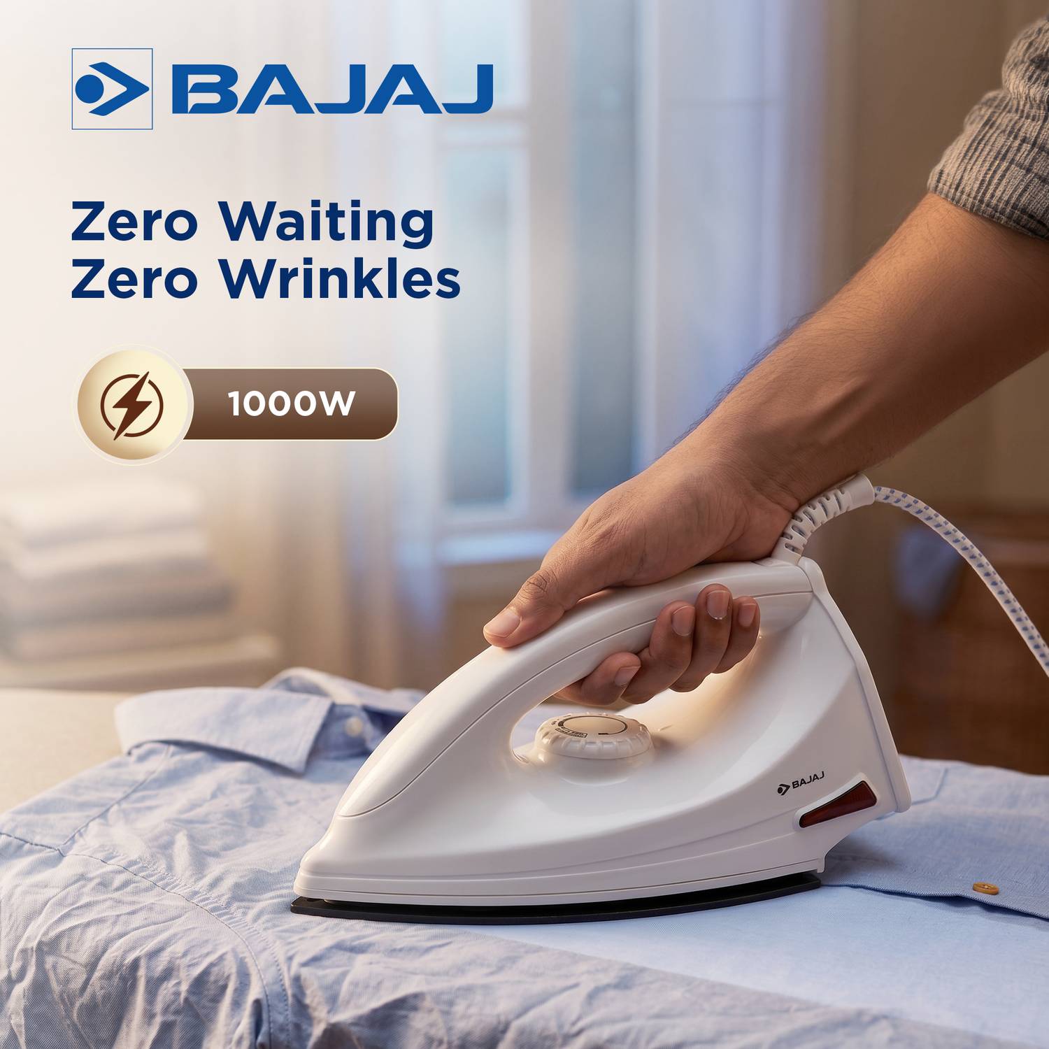 Bajaj Majesty DX 6 1000W Dry Iron - Image 3