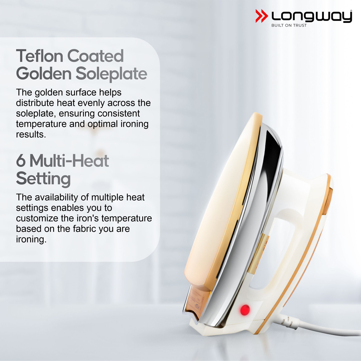 Image of Longway Plancha-1200W 1200 W Dry Iron