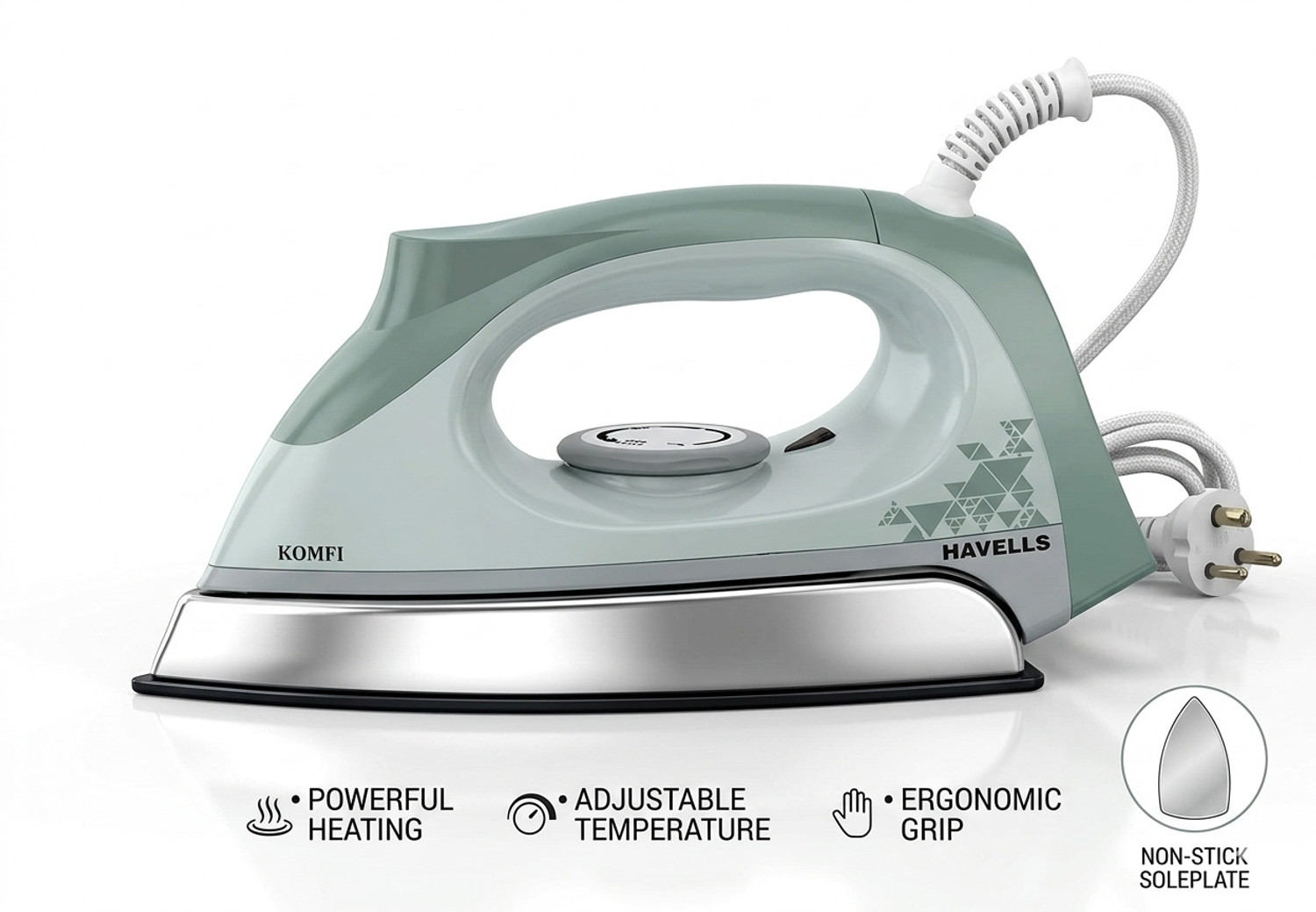 Image of HAVELLS Komfi Dry Iron 1000 W Dry Iron