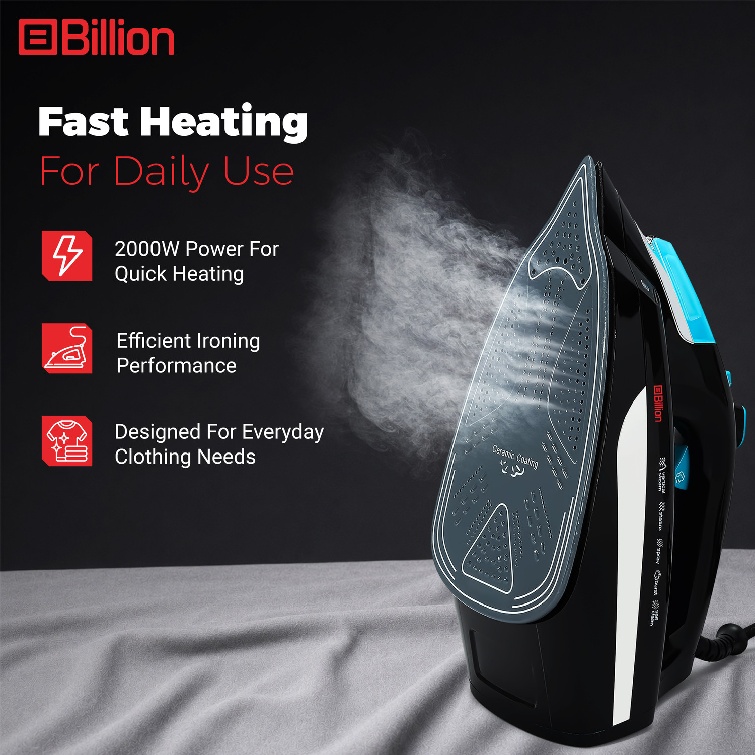 Image of Billion Glide Pro 2000 W Steam Iron
