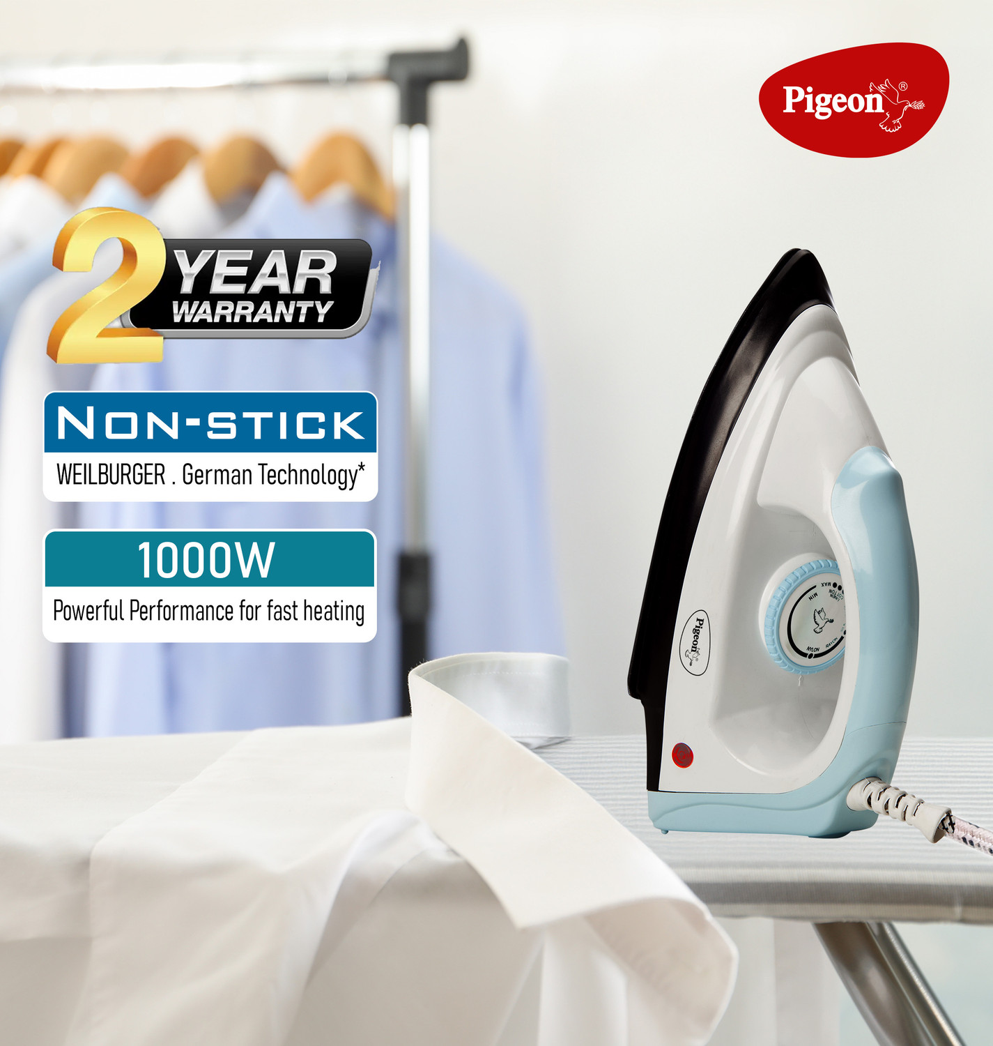 Image of Pigeon 19004530 1000 W Dry Iron