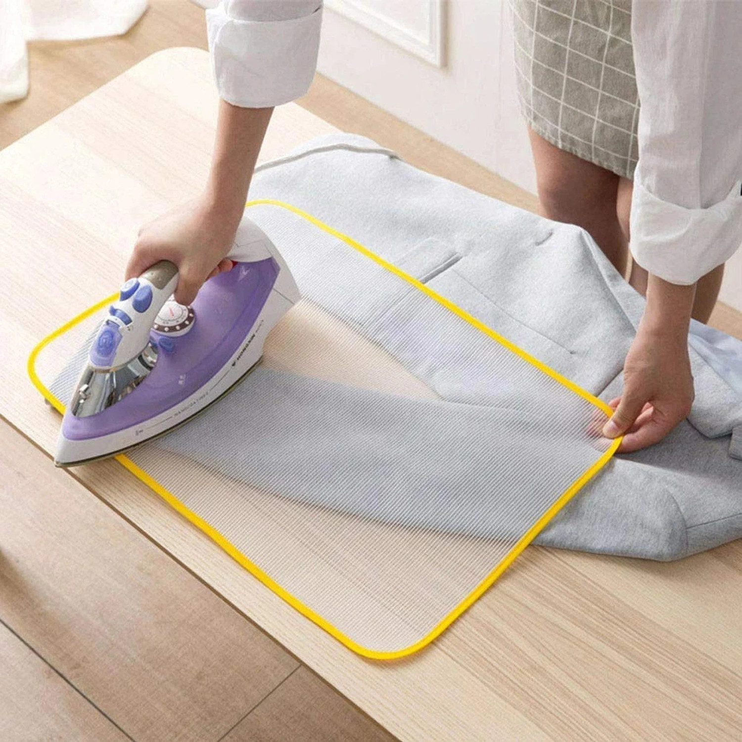 Image of GEEO by GEEO 60x40cm Protective Ironing Mesh Cloth - Heat Resistant & Durable for Ironing Board