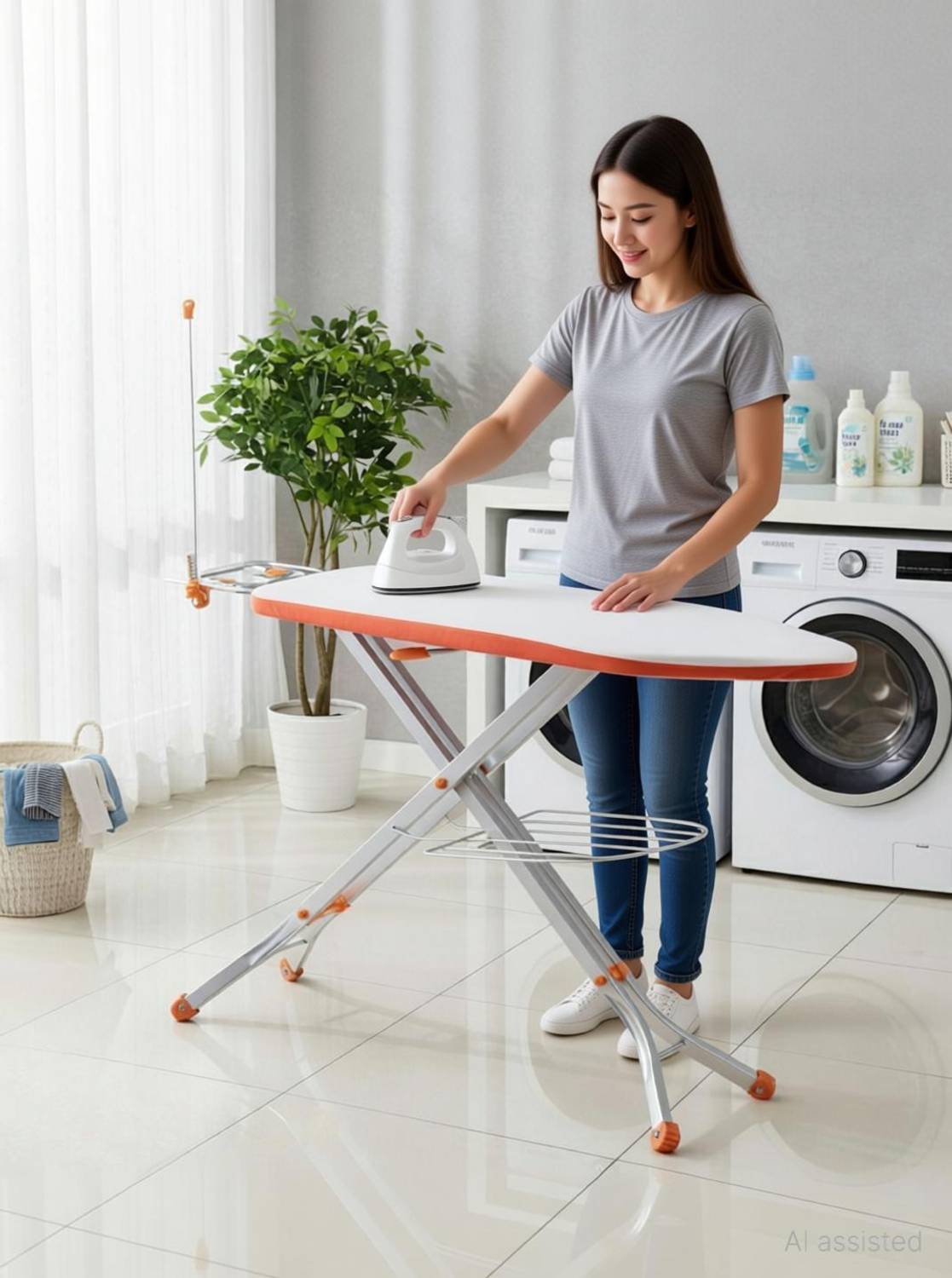 Jaimini by JAIMINI Deluxe Iron Table 15 Inch | Foldable Ironing