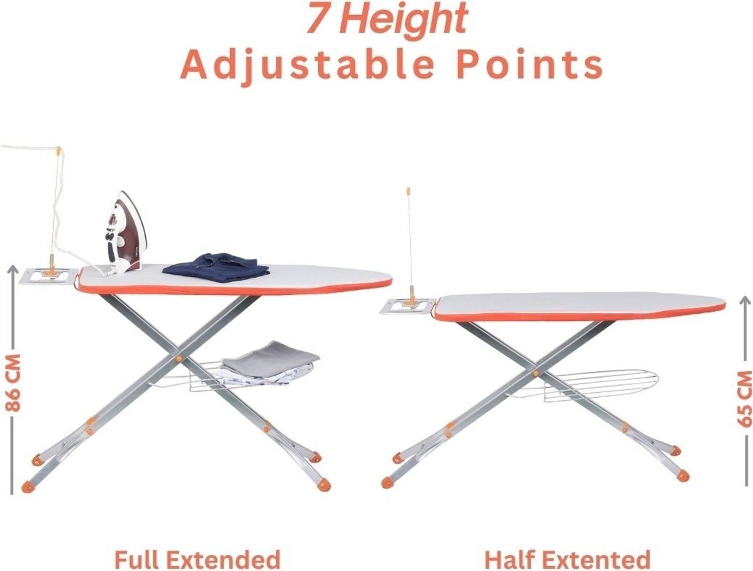 TKT by JAIMINI Deluxe Iron Table | Foldable Stand with Aluminium