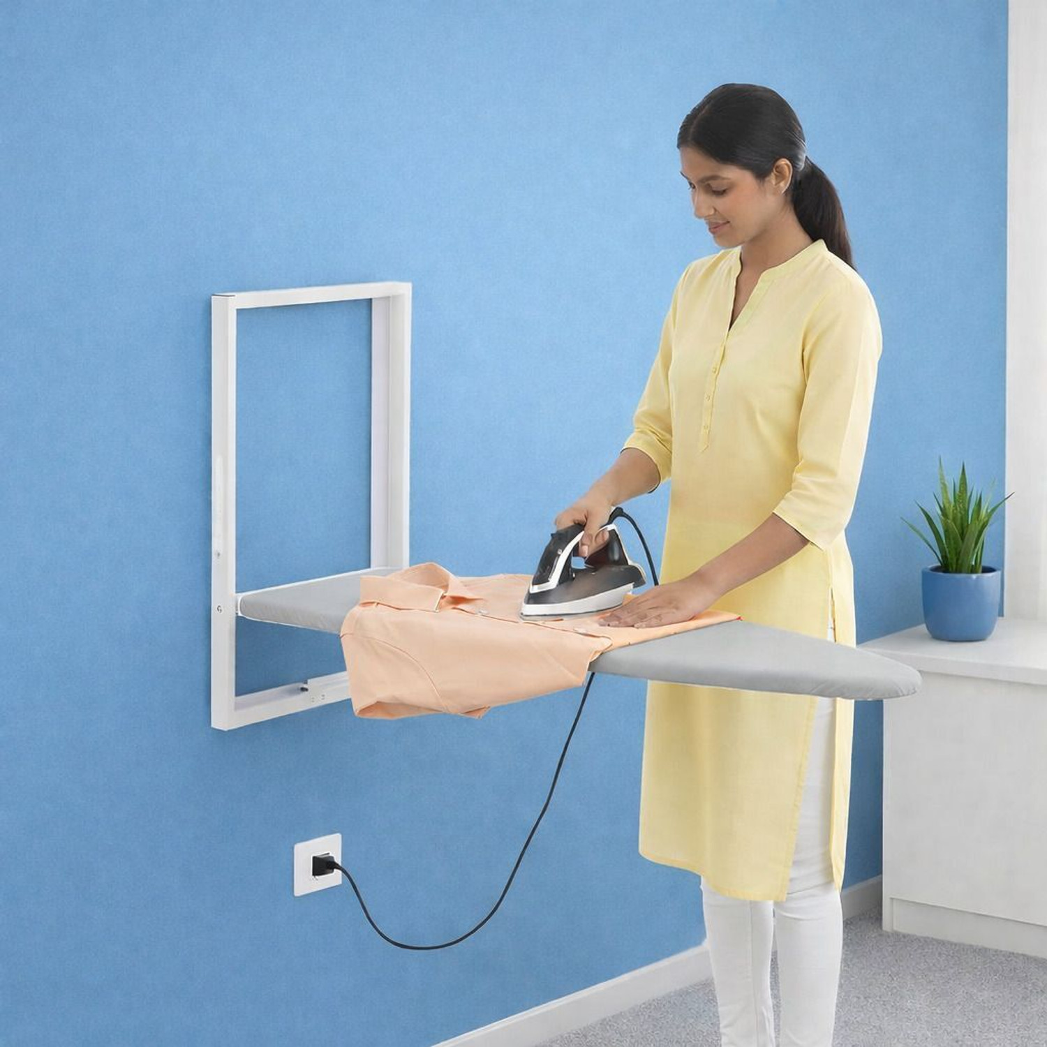 Image of Jaimini by Jaimini Wall Mounted Foldable Ironing Board | Space Saving Ironing Table for Home Ironing Board