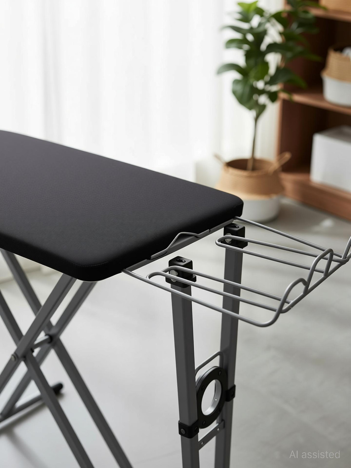 Image of SDSTANDLONE by SDSTANDLONE High Quality Ironing Board /Table with Iron Holder, Foldable & Adjustable Ironing Board