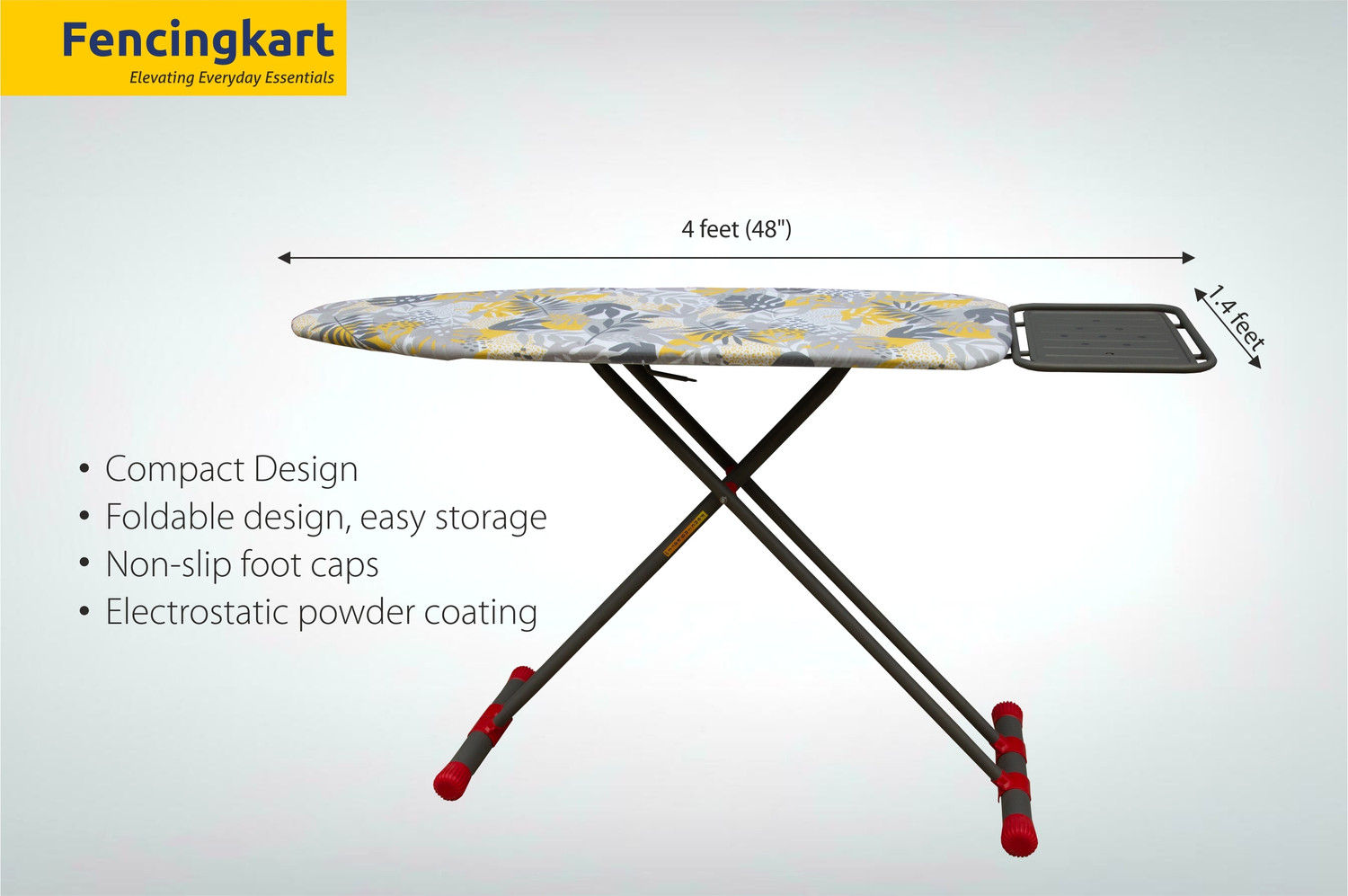 Image of Fencingkart by FencingKart FencingKart Max Size Premium Heavy Duty Foldable Viking Ironing Board, Ironing Board