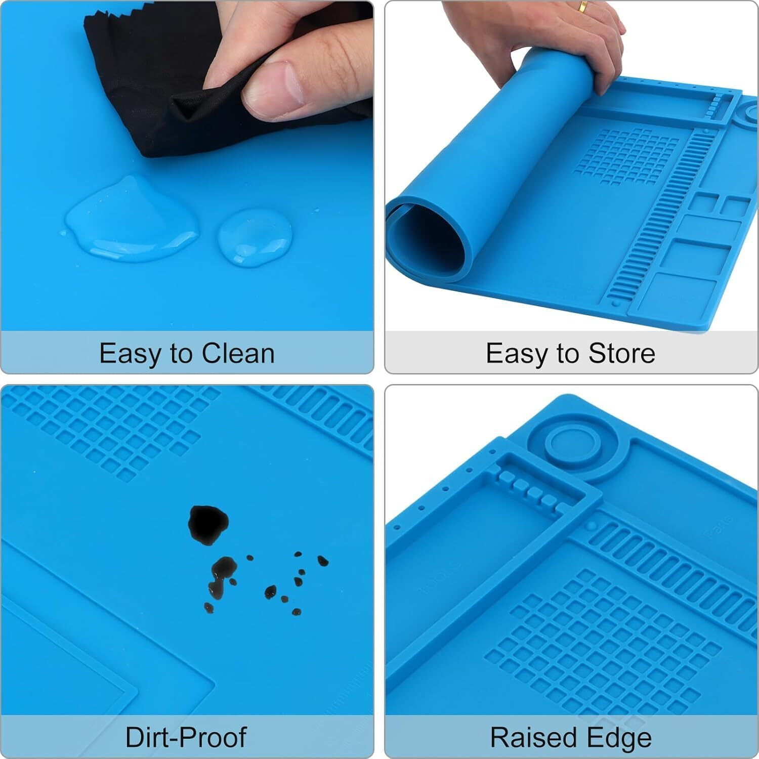 Image of Spstools S160 /501 Antistatic Silicon Blue Big Mat Ironing Mat