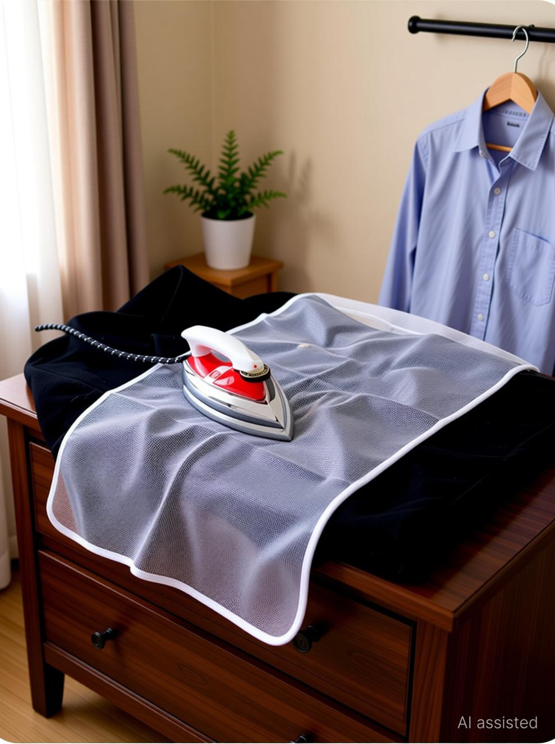 Image of Digicom 1 Pcs Protective Insulated Ironing Mesh for Clothes Delicate Garment Cloth Guard Ironing Mat