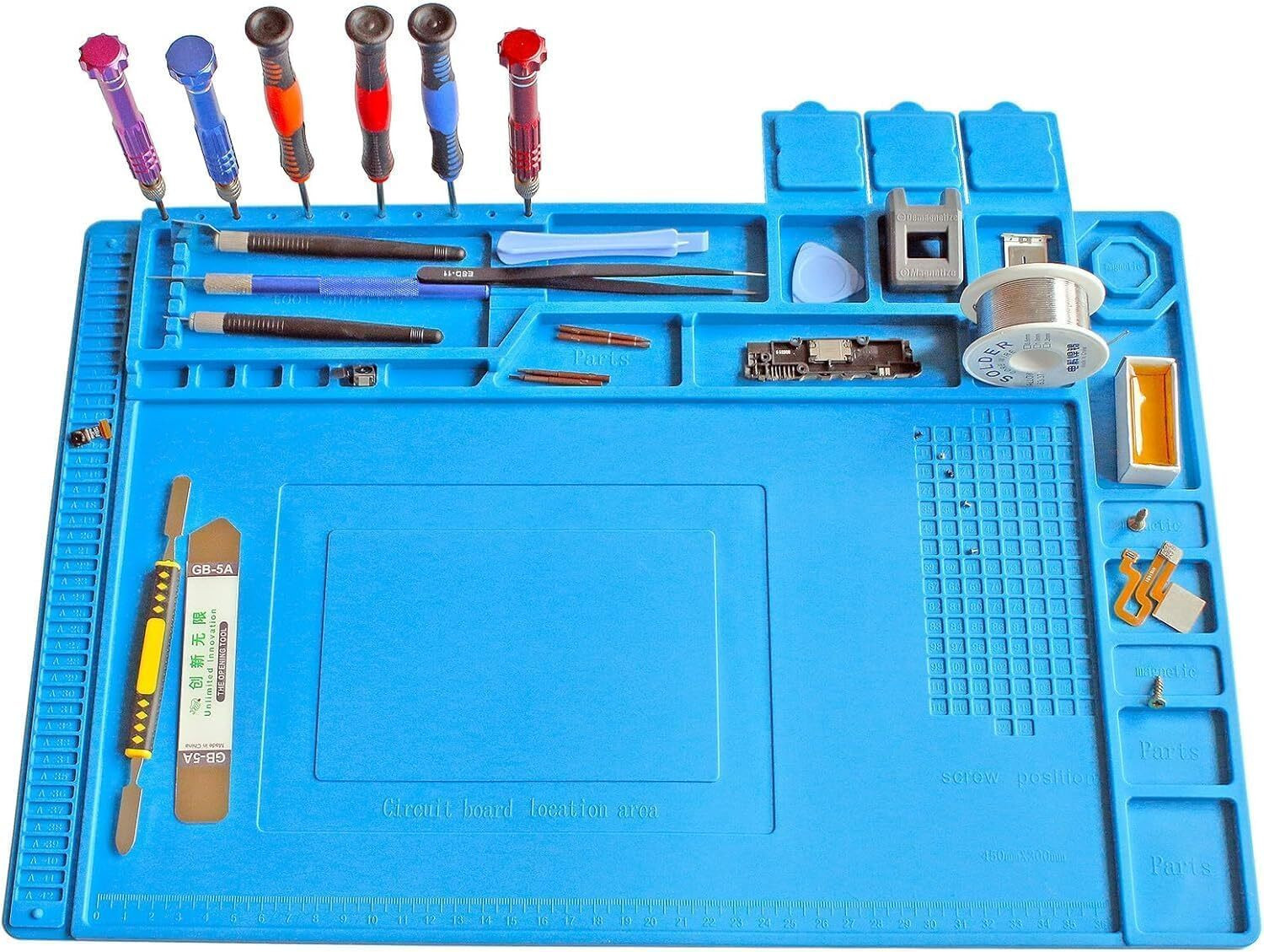 Image of Spstools S160 /501 Antistatic Silicon Blue Big Mat Ironing Mat