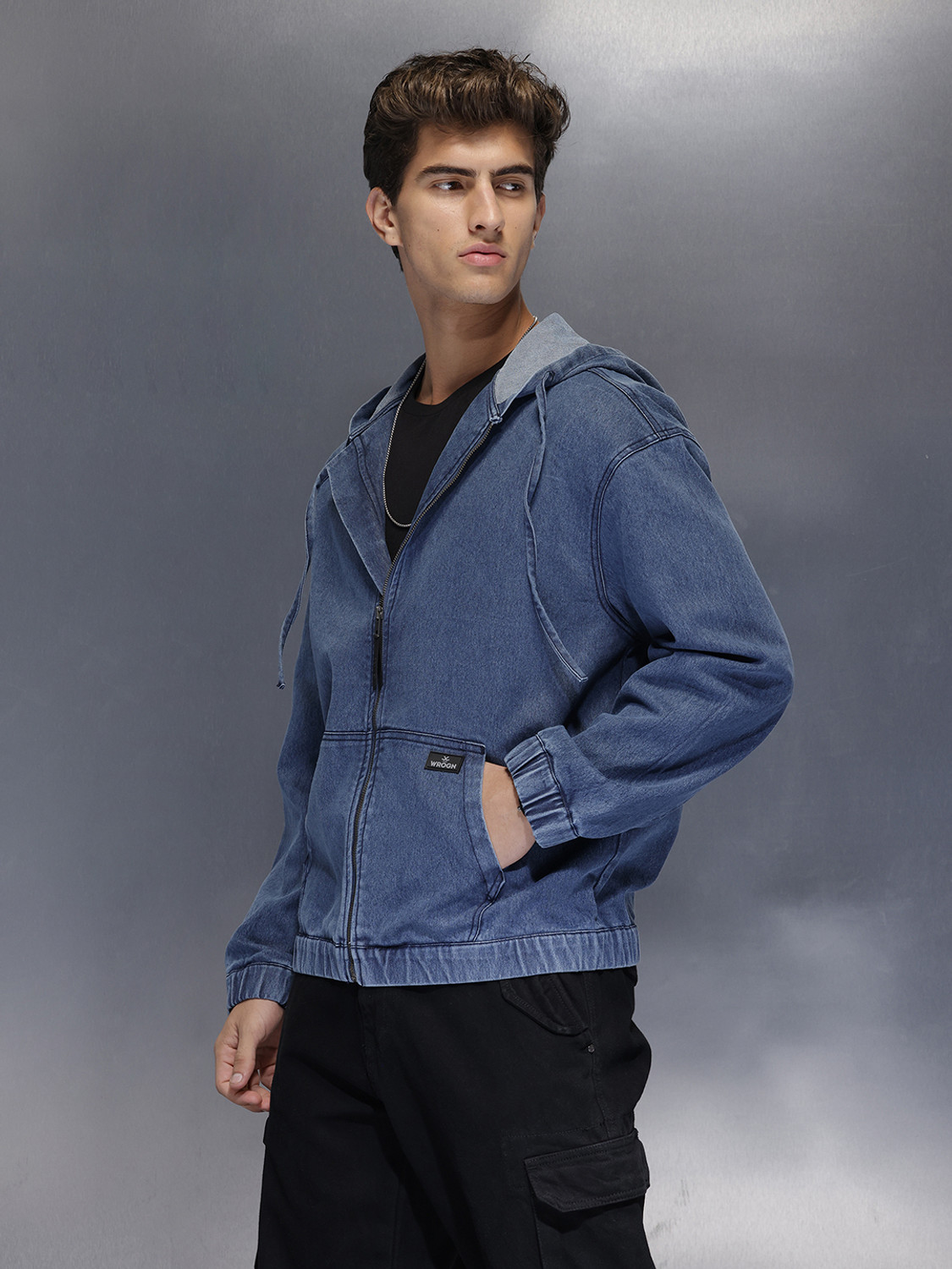 Image of WROGN Full Sleeve Solid Men Jacket