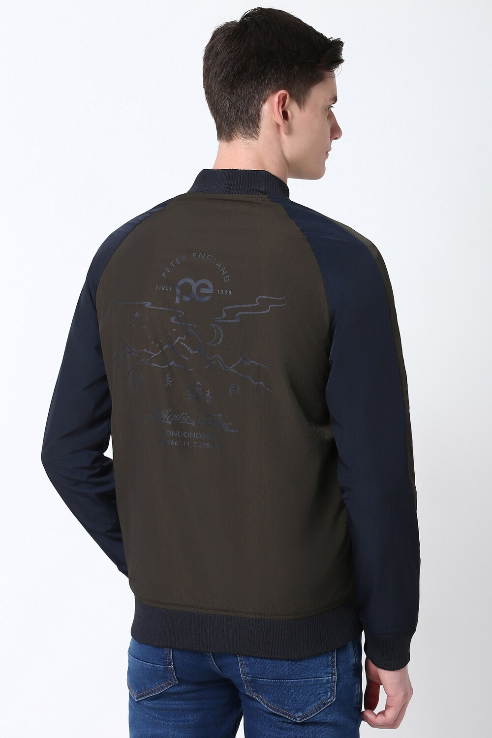 Image of PETER ENGLAND Full Sleeve Colorblock Men Jacket