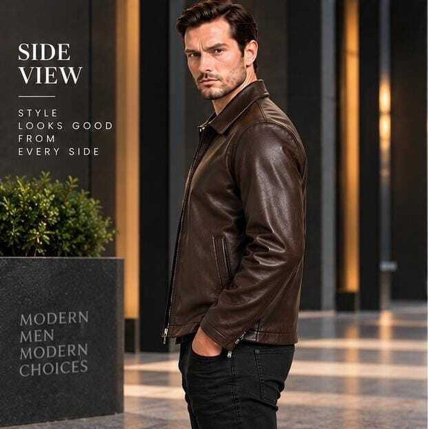 Image of NEW ZONE Full Sleeve Solid Men Jacket
