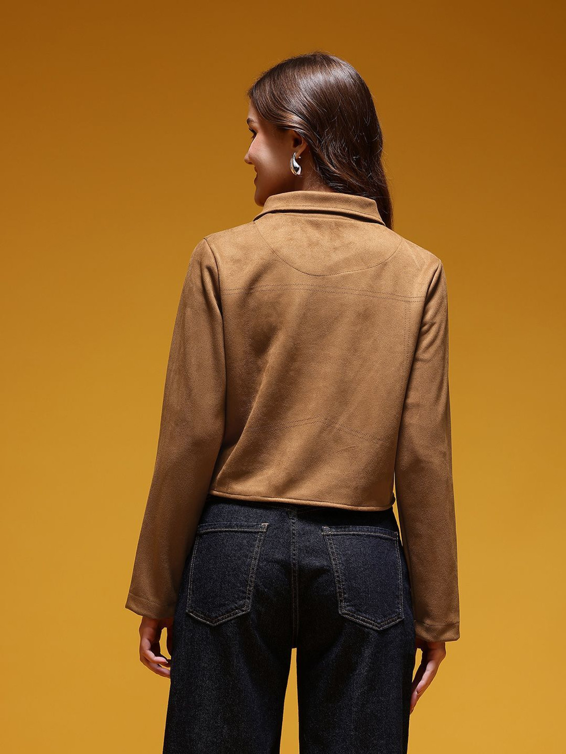 Image of HERE&NOW Full Sleeve Solid Women Jacket