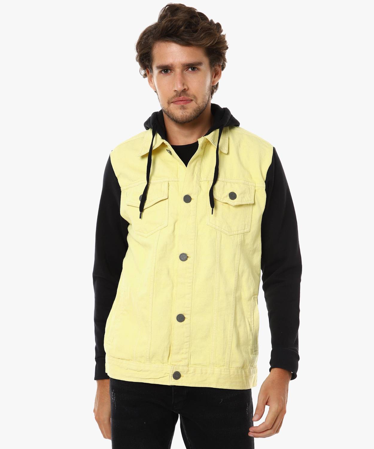 CAHOOT Full Sleeve Colorblock Men Denim Jacket