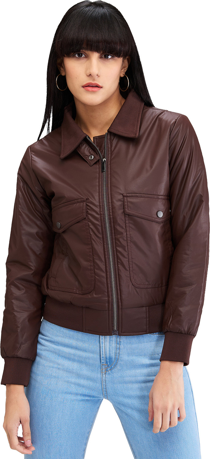Image of Spykar Full Sleeve Solid Women Jacket