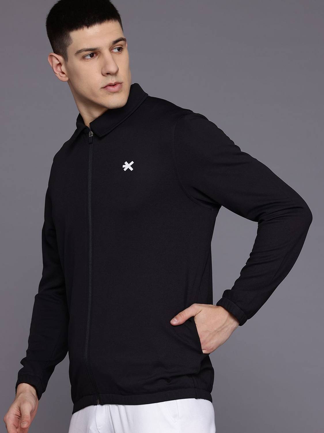 HRX by Hrithik Roshan Full Sleeve Solid Men Jacket - Image 3