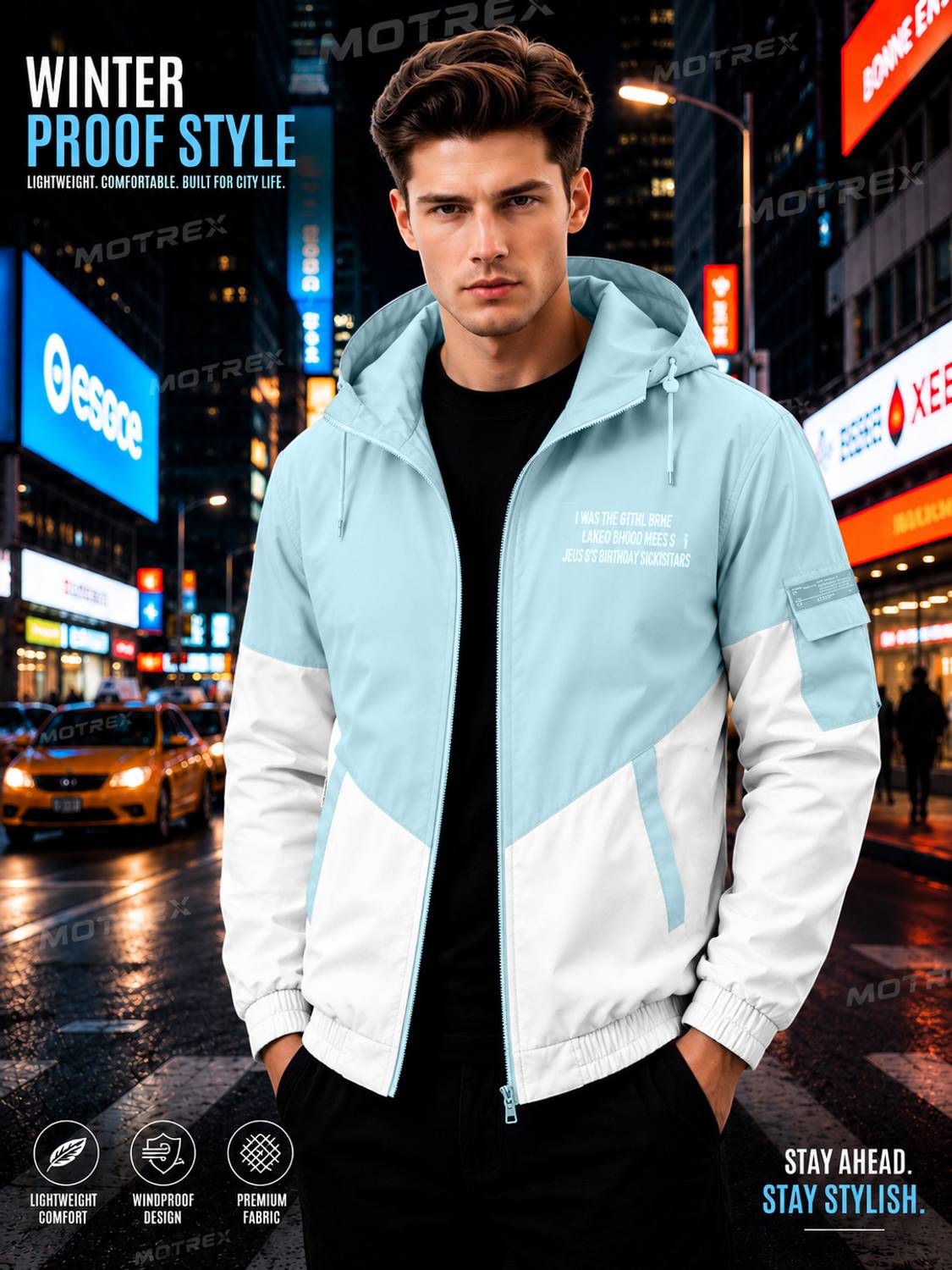 MOTREX Full Sleeve Colorblock Men Jacket - Image 4