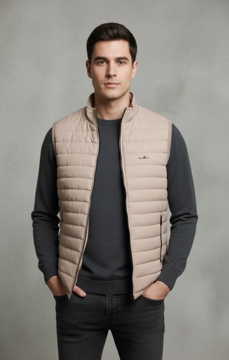Image of NUEVOSPORTA Men Solid Puffer Jacket