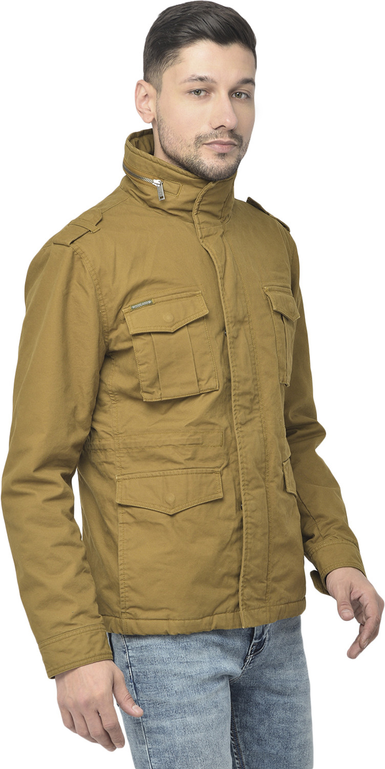 Image of WOODLAND Full Sleeve Solid Men Jacket