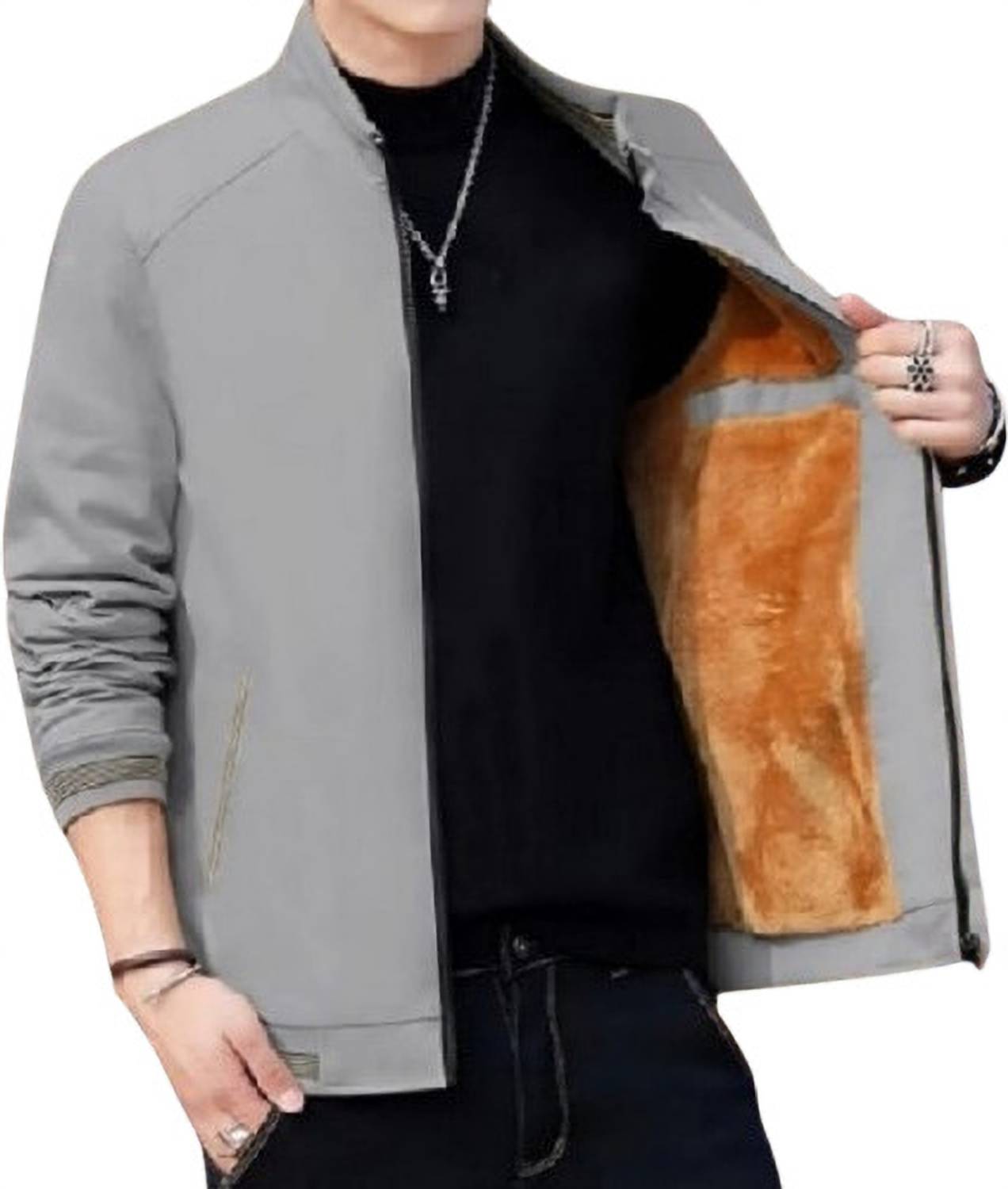 Tockcart Full Sleeve Solid Men Jacket - Image 5