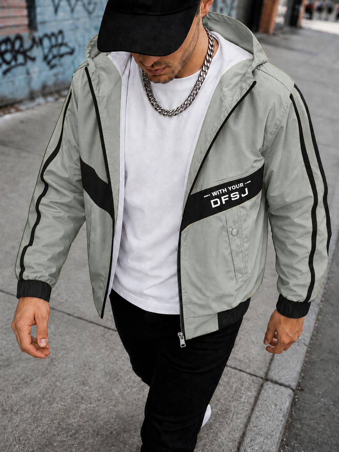 MOTREX Full Sleeve Striped Men Jacket - Image 3